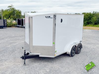Look SE Enclosed Cargo Trailer 7x12 (K-SE8412-070) White
