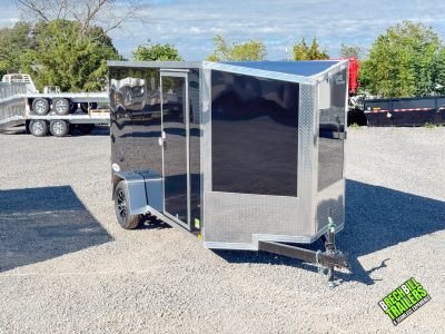 Look 6x12 Element SE Enclosed Trailer V-Nose, Composite Sides (K-SE7212-030) Black