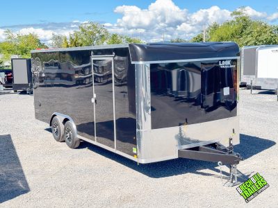 Enclosed Trailer Look 8.5 x 20 LXT Flat Top Bullnose 10K (K-XTB10220-100) Black