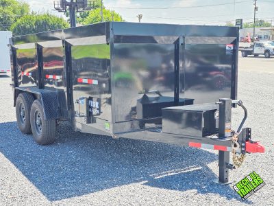 USED ***Like New!*** Bwise 14K LP LE Low Pro Dump Trailer 7x14 (DT714LP-LE-14-H)