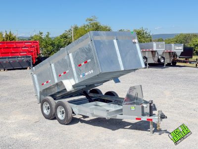 Bwise Dump Trailer 6x12 (612LP-LE-12-H-GALV) DUMP LOW