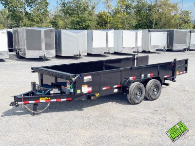 BigTex 14K 83 x16 Heavy Duty Ultra Low Profile Dump Trailer (14LP-16BK6SIRPD)