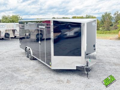 Look Enclosed Flat Top Trailer 8.5x24 (K-SEC10224-100) Black