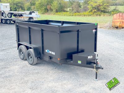 Bwise 10K High Side Dump Trailer 6x12 (DT612LP-LE-10-H) (NO RAMPS/HTone Black)