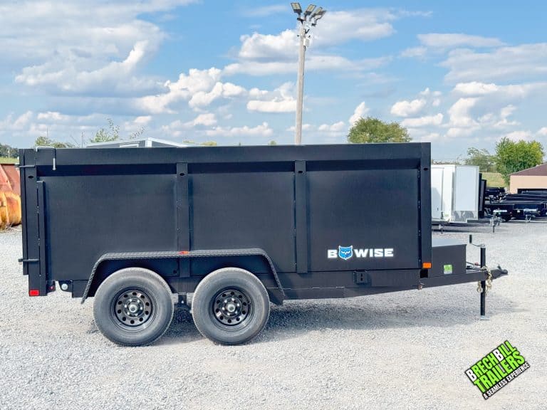 12' Bwise DT612LP Dump Trailer W/ 44" Sides & 9990 GVWR