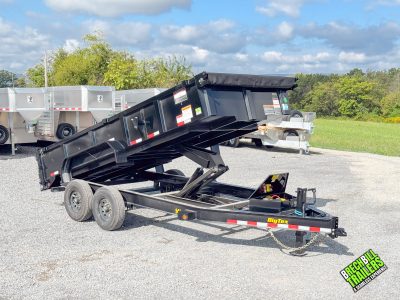 BigTex 14K 83 x16 Heavy Duty Ultra Low Profile Dump Trailer (14LP-16BK6SIRPD)