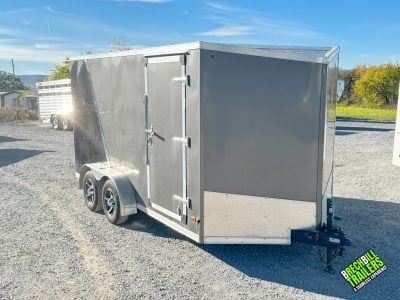 USED 2020 Haulin Enclosed Trailer 7x14 7,000# (HLAFTX714TA2) Charcoal-Black