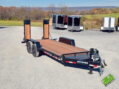 Bwise EH 14K Heavy Duty Equipment Trailer 7x18 (EH18-14-HD) Wood filled