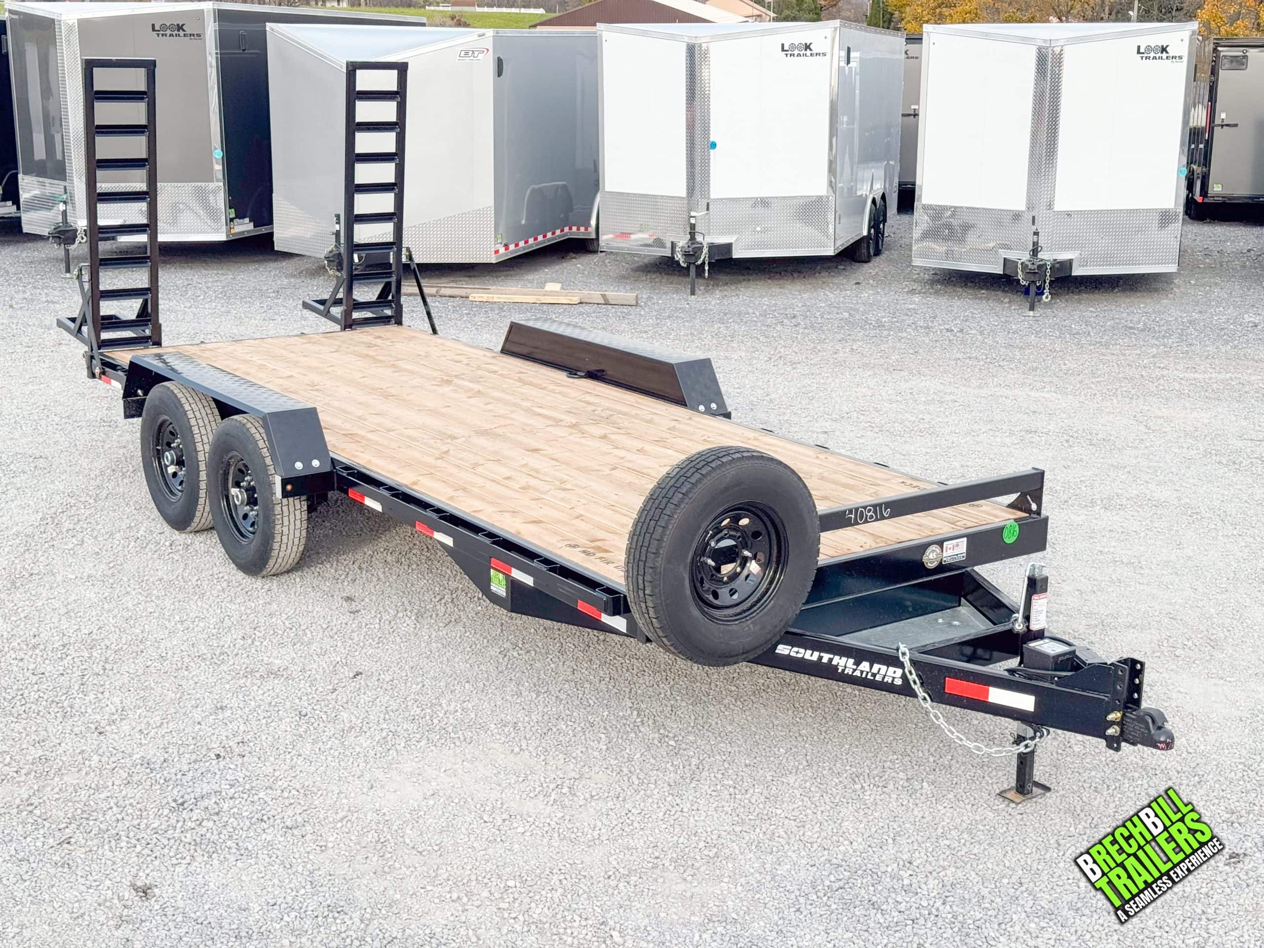 7×18 Equipment Flatbed Trailer