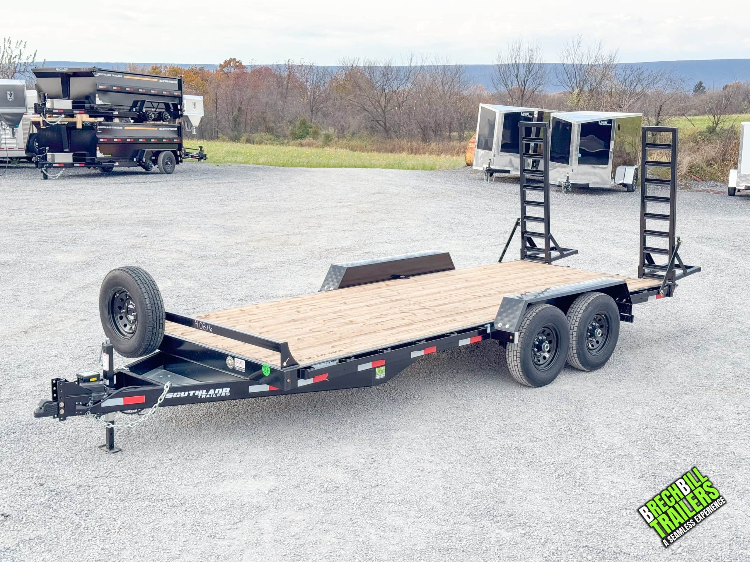 7×18 Equipment Flatbed Trailer photo 2