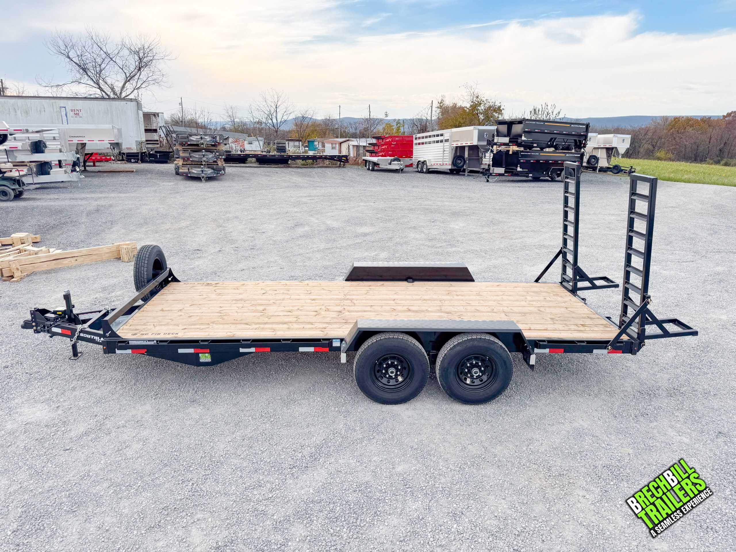 7×18 Equipment Flatbed Trailer photo 5