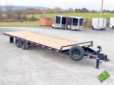 Southland 15.4K Deckover Equipment Trailer 8.5x24 Aluminum Slide in Ramps (HBAT7-24 SIR)