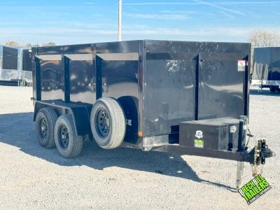BARELY USED Bwise 10K High Side Dump Trailer 6x12 (DT612LP-LE-10-H) (NO RAMPS)