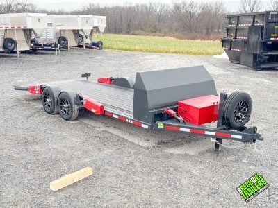FlatTrak Car Hauler Trailer 8k (FTC8318-8K) Red