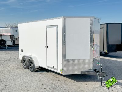 Look ST DLX Enclosed Trailer 7x16 (K-DX8416-070-B) White