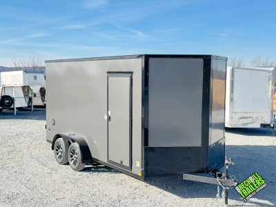 Look ST DLX Enclosed Trailer 7x16 (K-DX8416-070-B) Charcoal