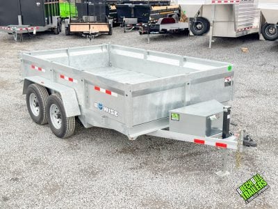 Bwise LP LE 12K Low Pro Dump Trailer 7x12 (DT712LP-LE-12-GALV)