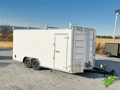 Enclosed Contractor Tool Trailer Enclosed Trailer 8.5x18 7K Belmont (TM8518)
