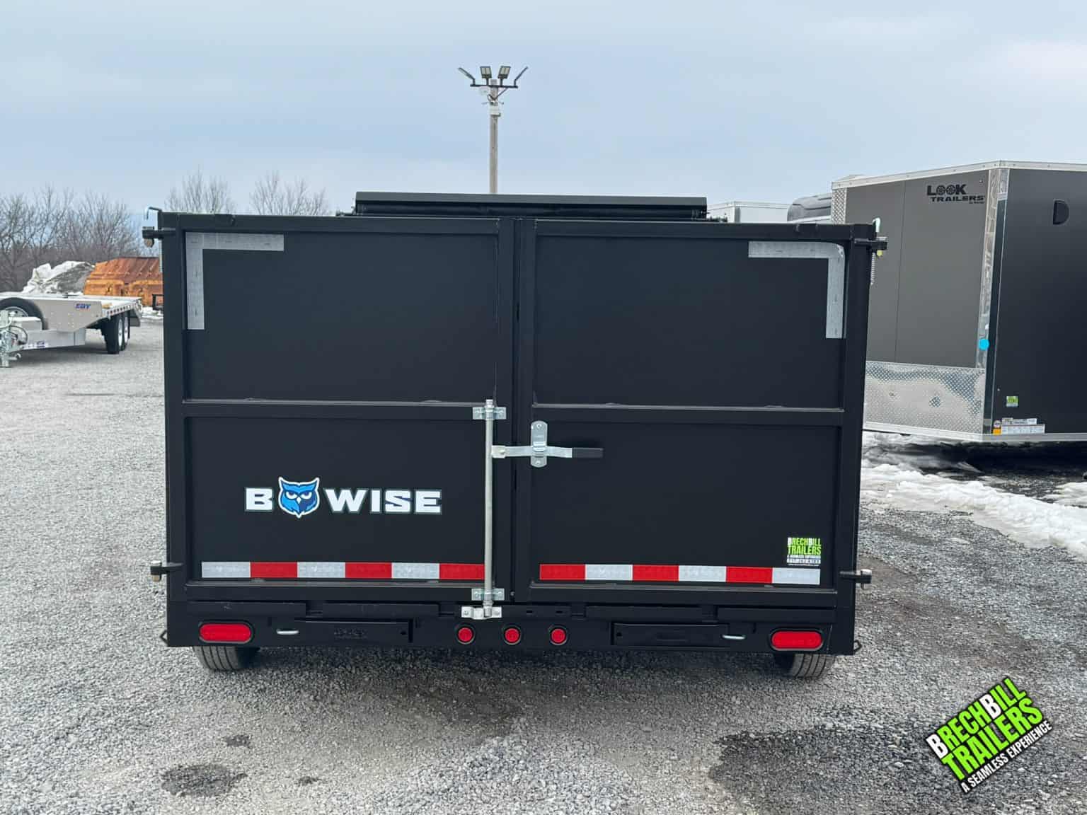 Bwise DLP 15K Heavy Duty Dump Trailer 7x16 48" Sides Tarp With Arms ...