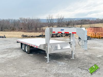 EBY 16K Deck-Over Gooseneck Equipment Trailer 8.5x20 Flat Deck No Ramps (GN16K20)