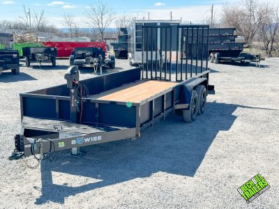 Bwise EH Low Pro Landscape Equipment Trailer 7x18 (EH18-10-LS)