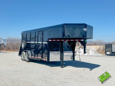 Valley Thorobred 3 Horse Slant Gooseneck Horse Trailer 7x18 12k With Tack Room (3920)
