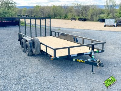 BIGTEX 7K Tandem Axle Utility Landscape Trailer 7x16 (70PI-16R1A-4PBK-BRK2)