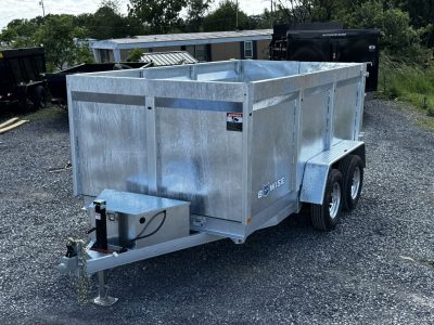 Bwise 10K High Side Dump Trailer 6x12 Galvanized (DT612LP-LE-10-H-GALV)