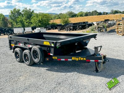 BigTex 17.6K 83 x14 Heavy Duty Telescopic Dump Trailer (16TD-14C2A-BK)