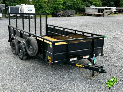 BIGTEX 7K Tandem Axle Vanguard Utility Landscape Trailer 7x14 (70TV-14BK2B)