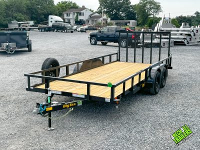 BIGTEX 7K Tandem Axle Utility Landscape Trailer 7x18 (70PI-18R1A-4PBK-BRK2)