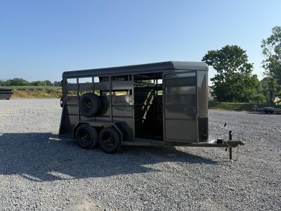 Valley 7K Stock Trailer 6x14 (26014) (With Rubber Floor Matts)