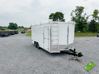Enclosed Contractor Tool Trailer Enclosed Trailer 8.5x18 10K Belmont (TM8518)