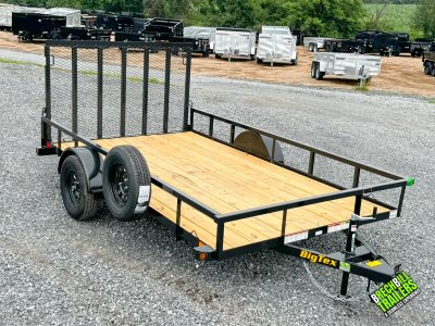 Big Tex 35SX Single Axle Utility Trailer 7'x12'x3K (35SX-12R1A-4PBK)