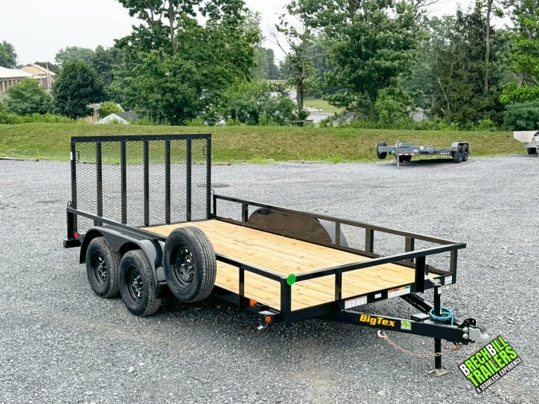 BIGTEX 7K Tandem Axle Utility Landscape Trailer 7×14 (70PI-14R1A-4PBK-BRK2)