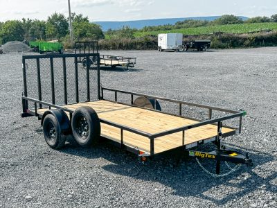 Big Tex 35SX Single Axle Utility Trailer 7'x14'x3K (35SX-14R1A-4PBK)
