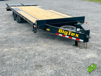 Big Tex Heavy Duty I-Beam Deckover Equipment Trailer w/ MegaRamps(14PH-20+5)