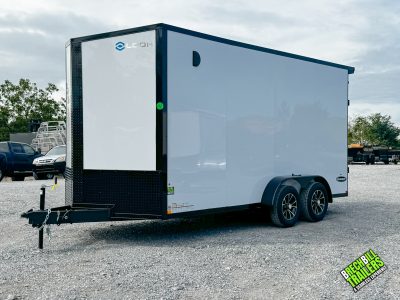 Look Element  SE Flat Top Sloped V-Nose Enclosed Trailer 7x16 (K-SE8416-070) Black Trim