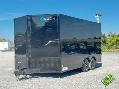 Look 8.5 x 16 ST DLX Flat Top V-Nose 7K (K-DX10216-070) BlackOut Package