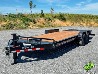 Bwise 14K I-Beam Equipment Trailer 7x22 (EF22-14-HD)
