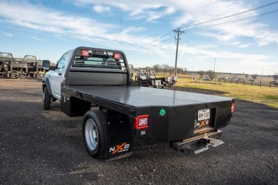 NXG XFD 8'6" Steel Flatbed Truck Bed – DRW, 56" CA, Take-Off (XFD-B975642)