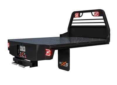 NXG XFD 8'6" Steel Flatbed Truck Bed – SRW, 56" CA, Take-Off (XFD-B845642)