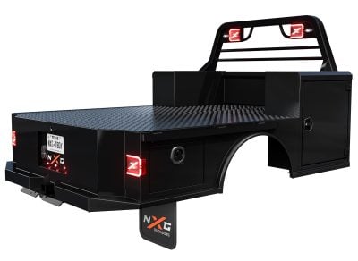 NXG XSD 8'6" Steel Skirted Deluxe Flatbed – DRW, 57" CA, Take-Off (XSD-B975742)