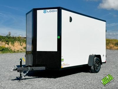Look  ST DLX Flat Top V-Nose 3K Enclosed Trailer 6x12 (K-DX7212-030)