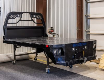 Bed Boss Armor-Bed 7' Steel Flatbed – SRW, 40" CA, Take-Off (AB7844042)