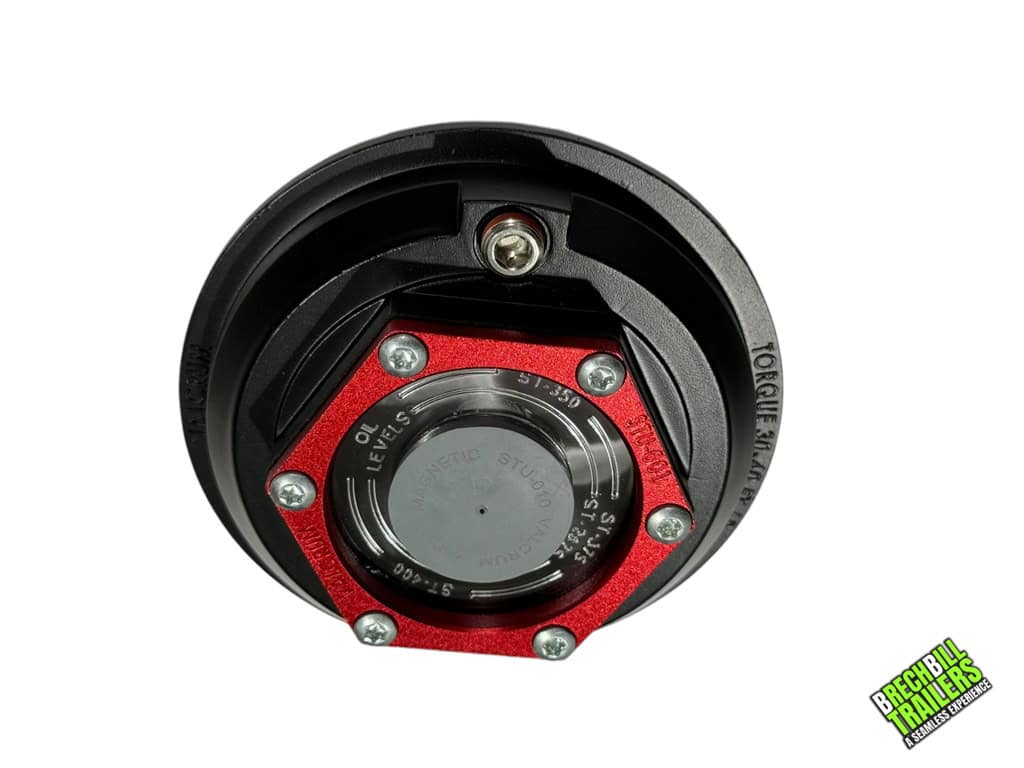 Valcrum Aluminum Oil Cap For 9K-15K Dexter Axles, Quantity 4, (ST