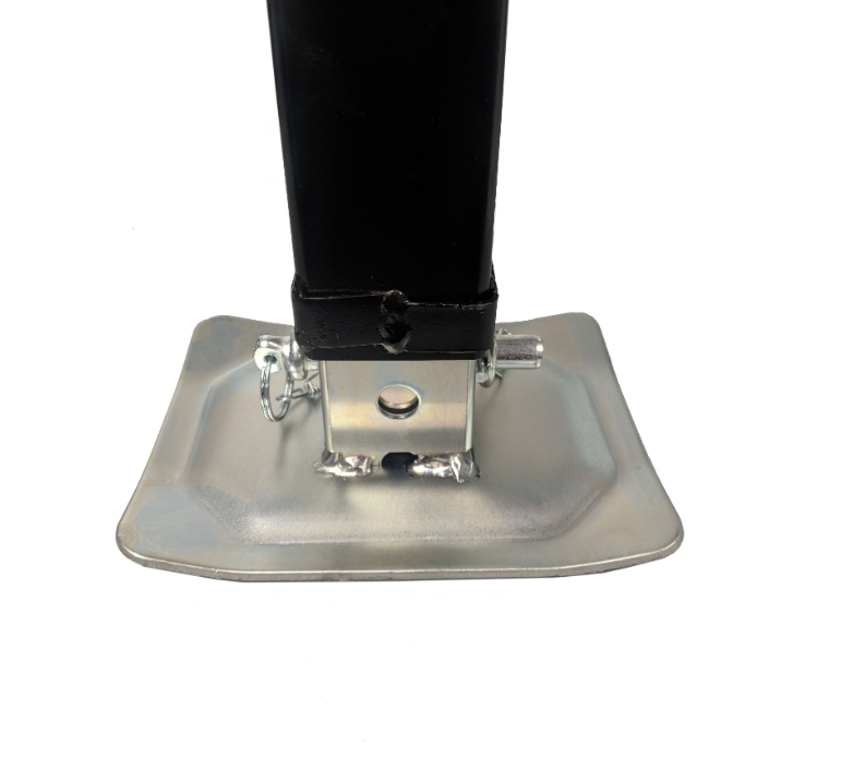 Side Wind Weld-on Square Tube Drop Leg Jack, 8,000 Lbs