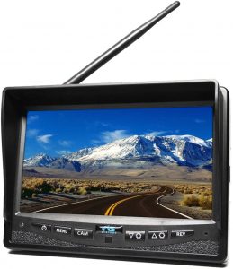 Rear View Safety SimpleSight 7" Wireless Camera System with Wired Side Camera Inputs