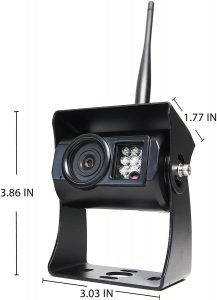 Rear View Safety SimpleSight 7" Wireless Camera System with Wired Side Camera Inputs