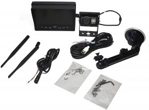 Rear View Safety SimpleSight 7" Wireless Camera System with Wired Side Camera Inputs